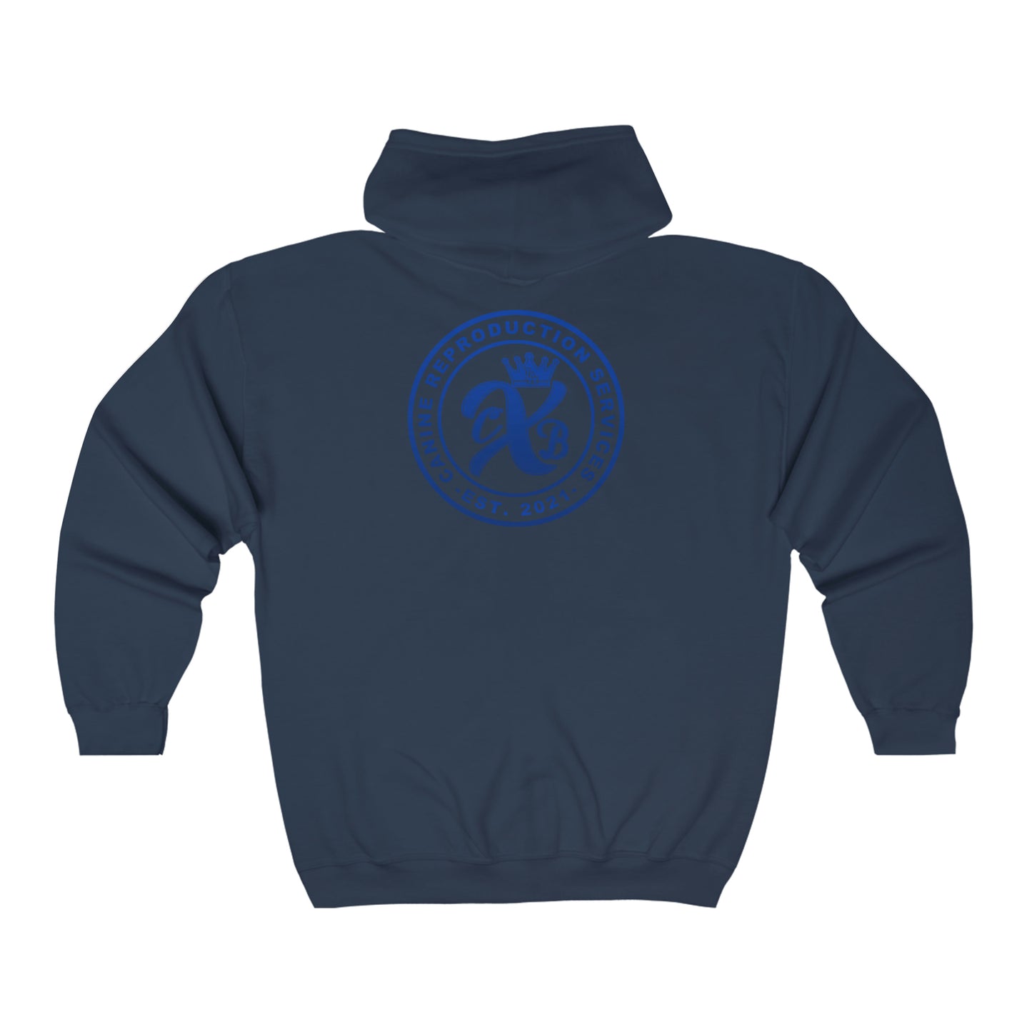 CXB Blue Full ZIP Unisex Heavy Blend™ Full Zip Hooded Sweatshirt