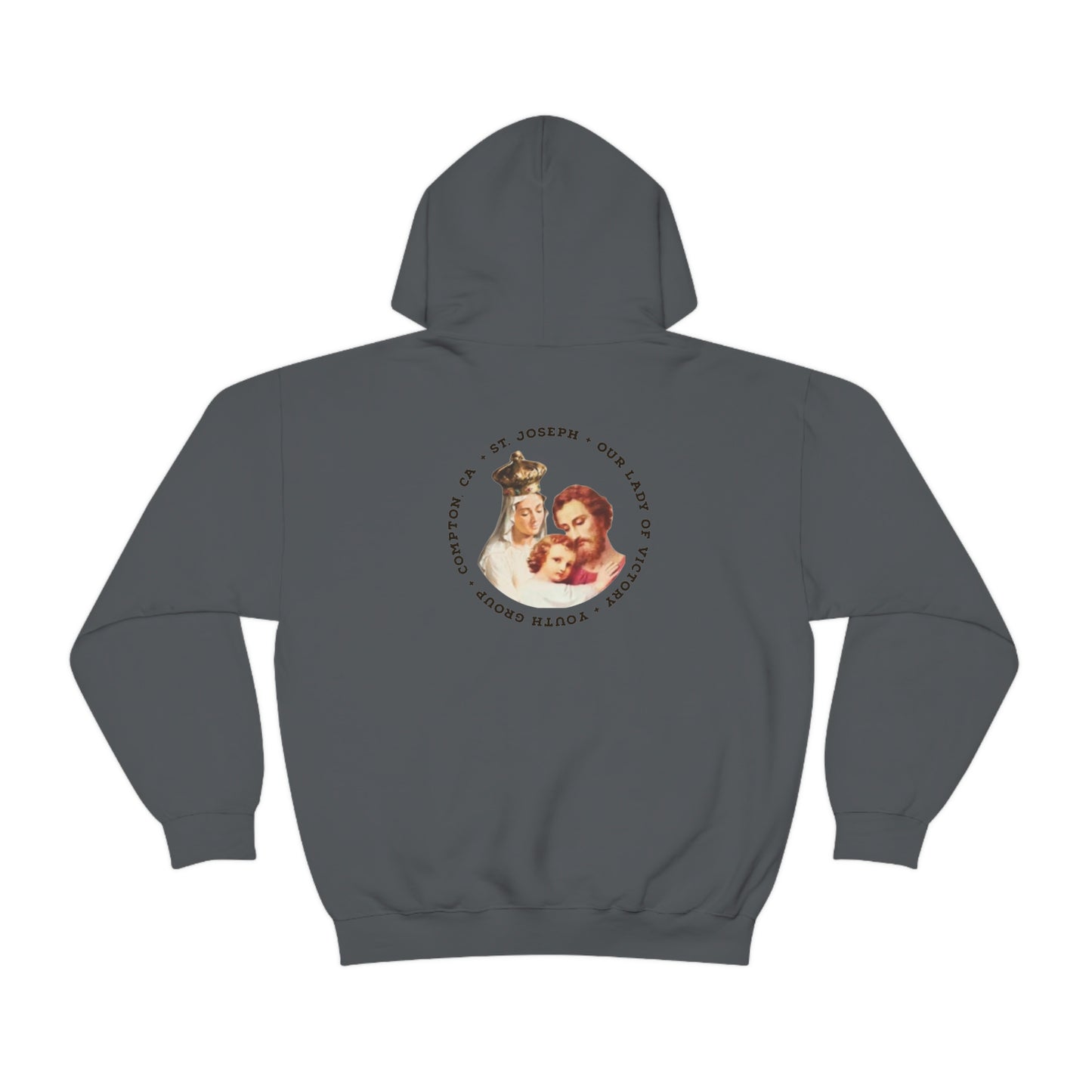 Our Lady of Victory Two Sided English Unisex Heavy Blend™ Hooded Sweatshirt
