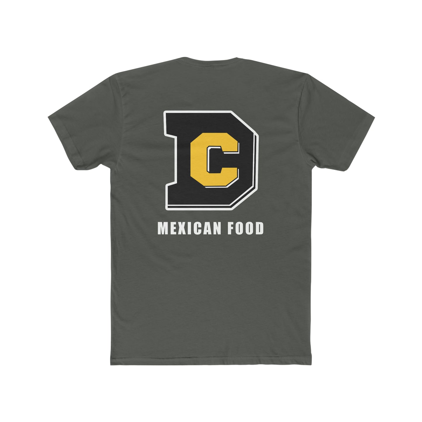 DC Mexican Food Black/White 2 sided  Cotton Crew Tee Next Level 3600