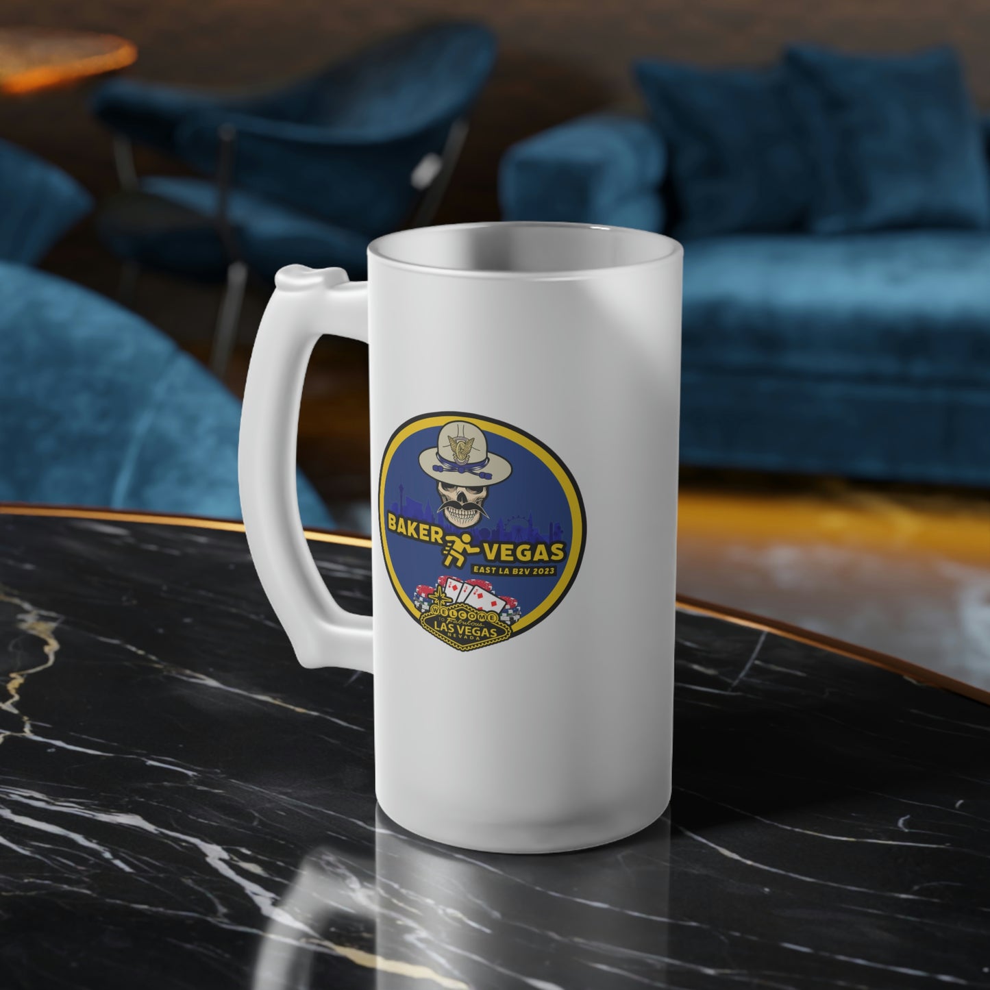 CHP Frosted Glass Beer Mug