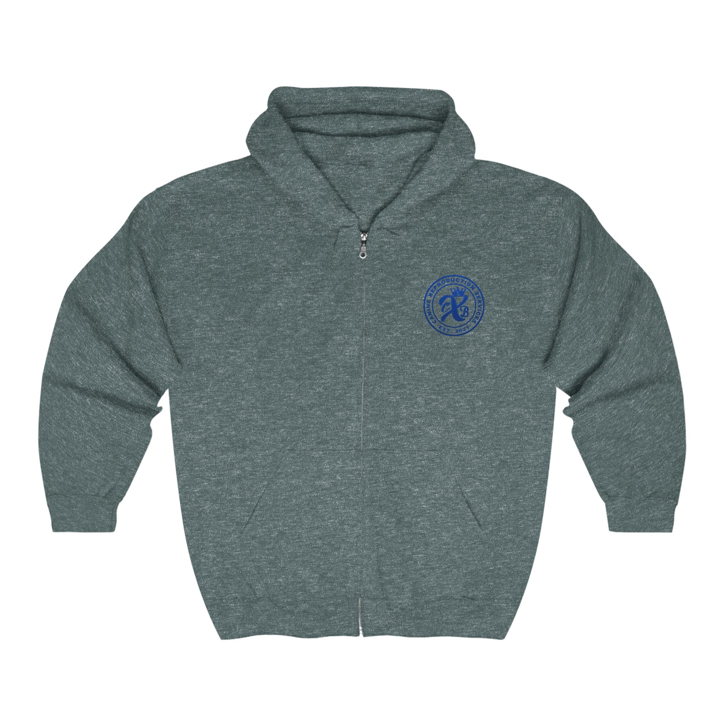 CXB Blue Full ZIP Unisex Heavy Blend™ Full Zip Hooded Sweatshirt