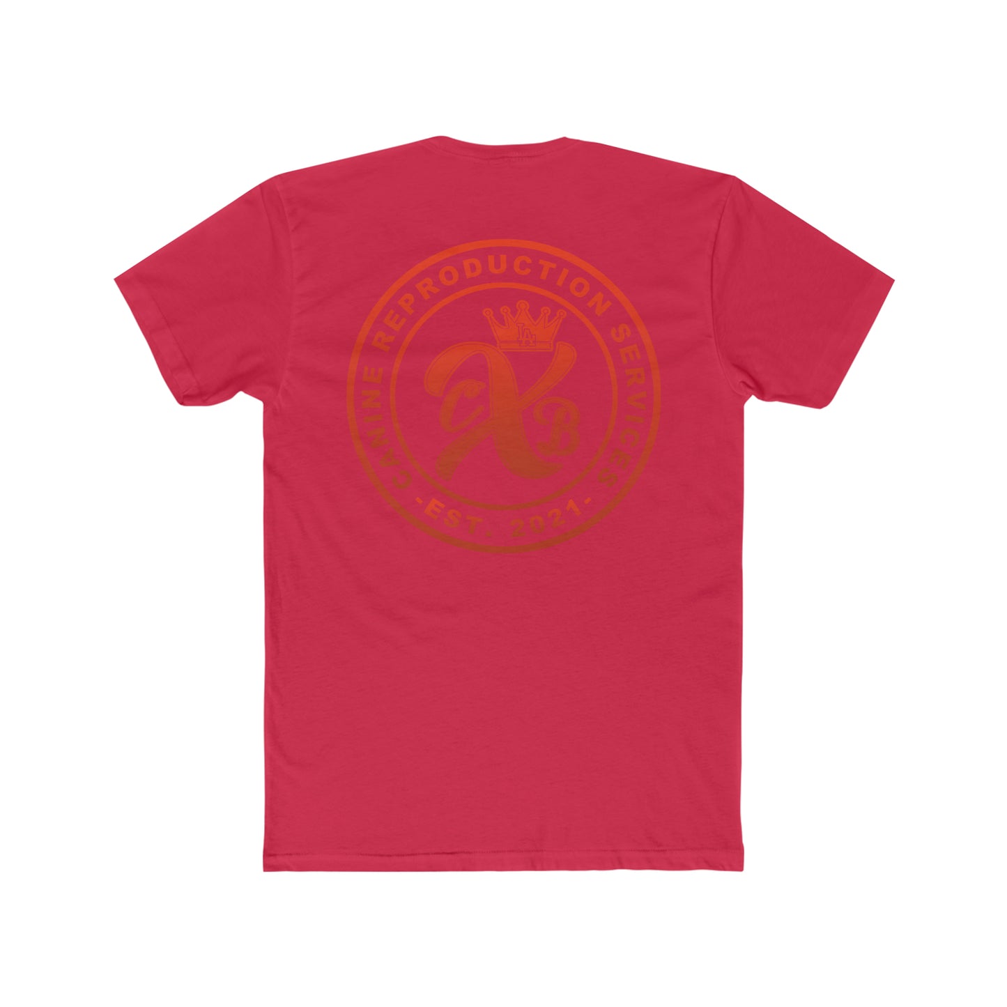 CXB Red 2 sided  Cotton Crew Tee Next Level 3600