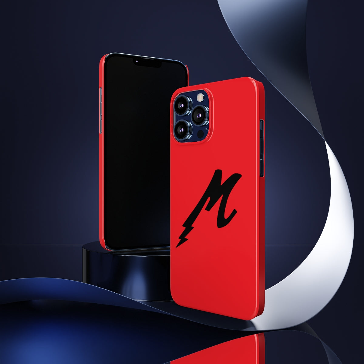 Maza Lightning Black Logo Slim Phone Cases, Case-Mate