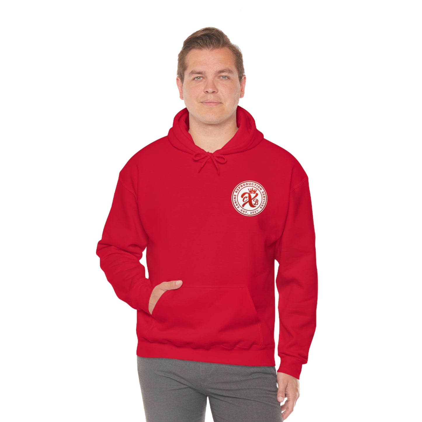 CXB Red 2 Sided Unisex Heavy Blend™ Hooded Sweatshirt
