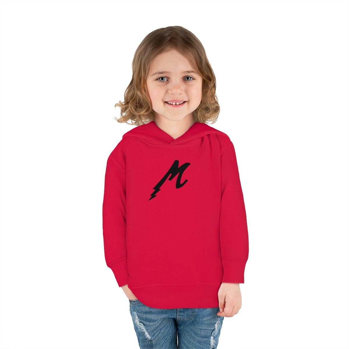Mazatleco 2,4,5-6T Black Lightning Logo Front Toddler Pullover Fleece Hoodie