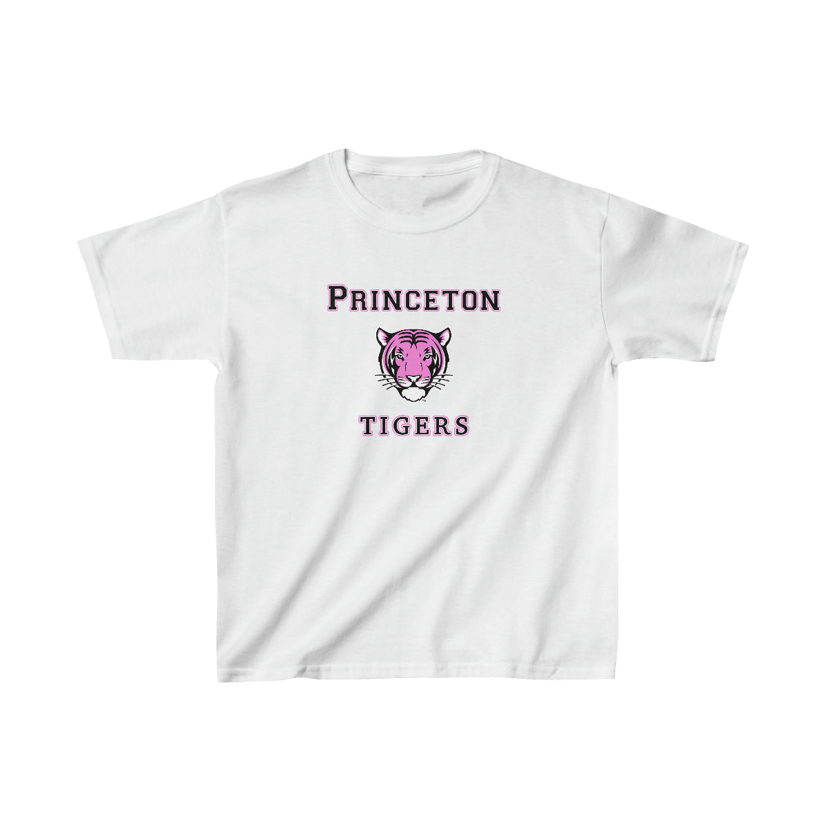 Princeton Tigers White Logo Kids XS-XL Heavy Cotton™ Tee
