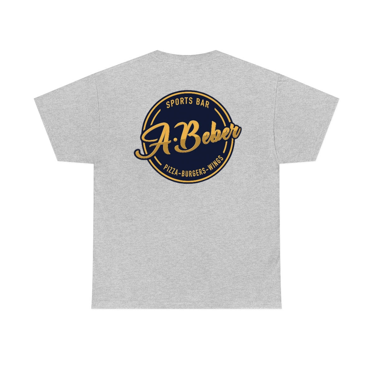 Abeber Front and Back Unisex Heavy Cotton Tee