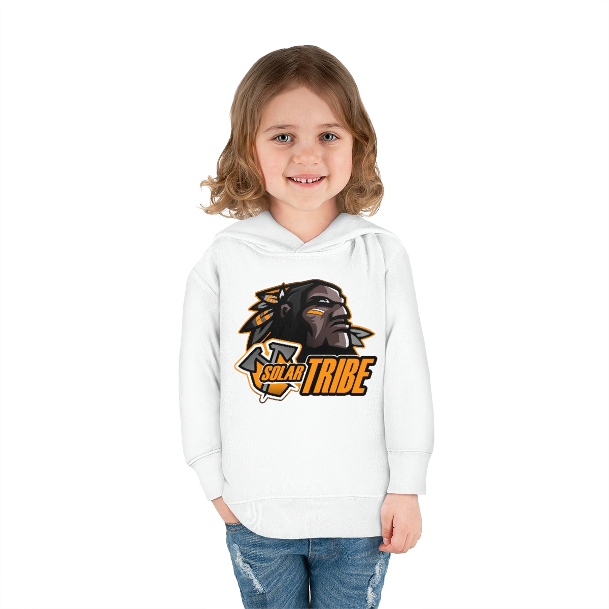 Solar Tribe R 2T,4T,5-6T Black Logo Front Toddler Pullover Fleece Hoodie