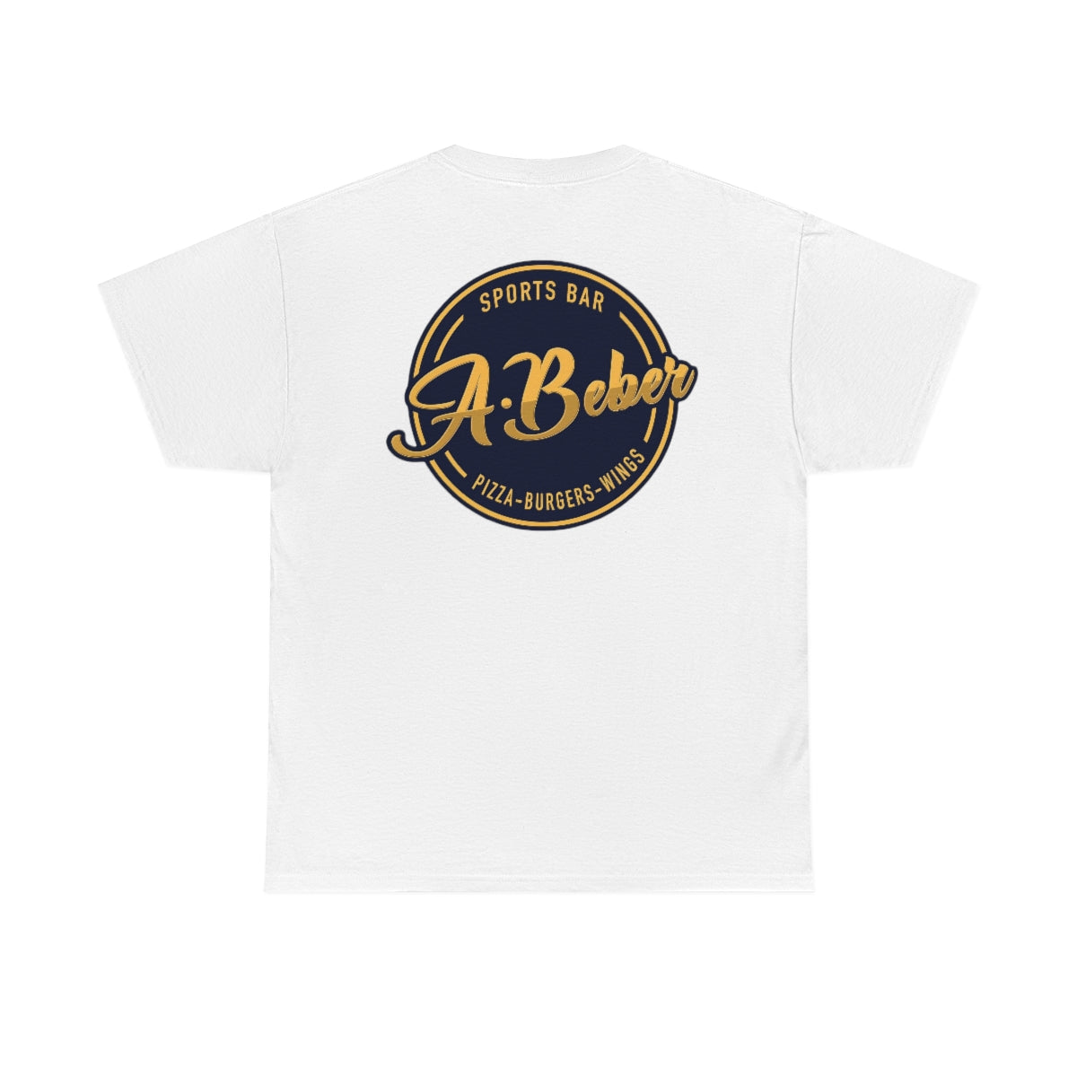 Abeber Front and Back Unisex Heavy Cotton Tee