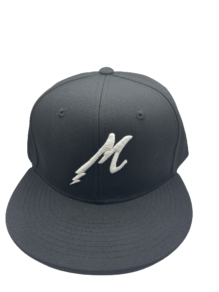Maza Black White Lightning Snap Back Hat