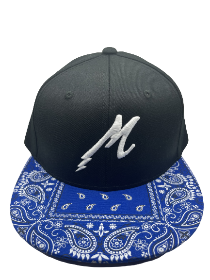 Maza Blue Bandana White Lightning SnapBack Hat