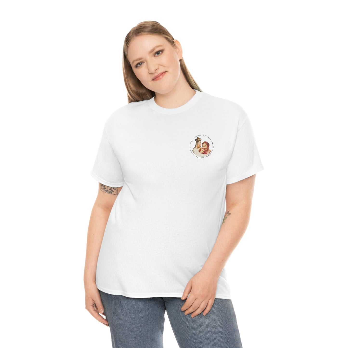 Lady of Victoria Two Sided Espanol Unisex Heavy Cotton Tee
