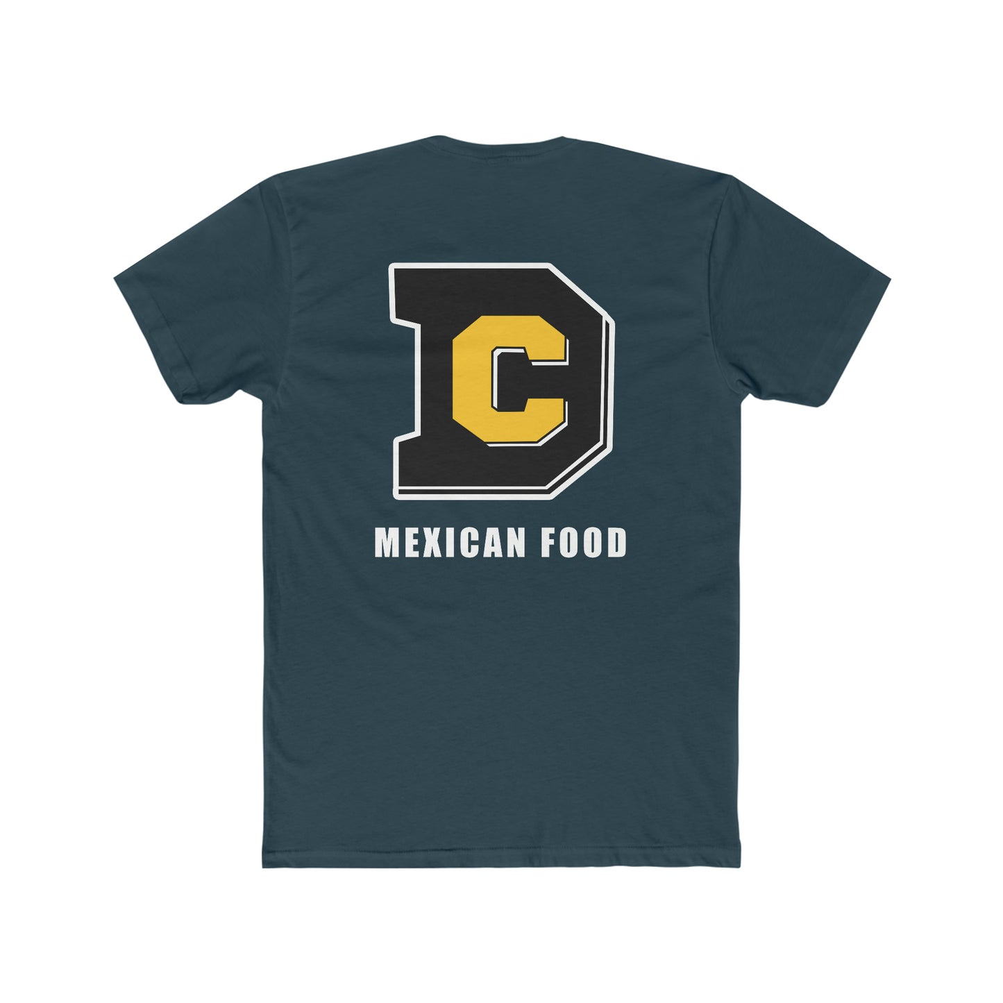 DC Mexican Food Black/White 2 sided  Cotton Crew Tee Next Level 3600