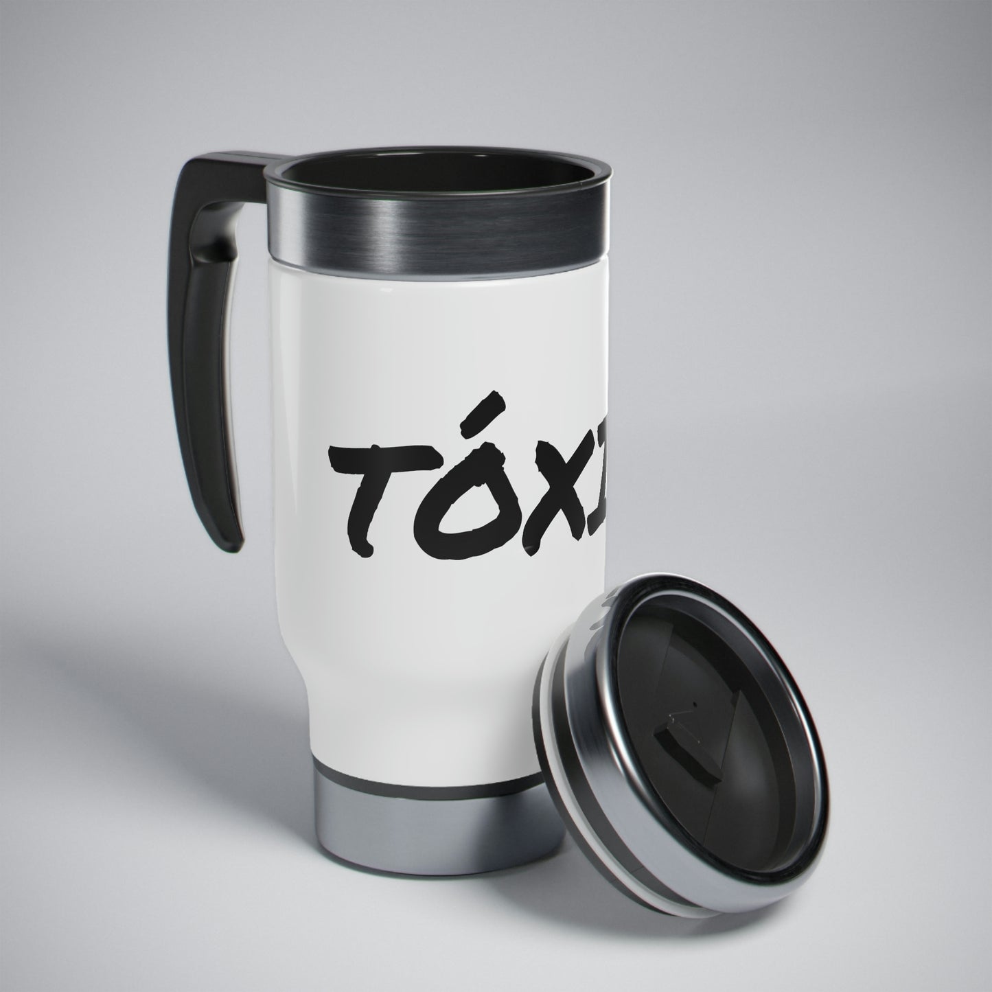TOXICO Stainless Steel Travel Mug with Handle, 14oz