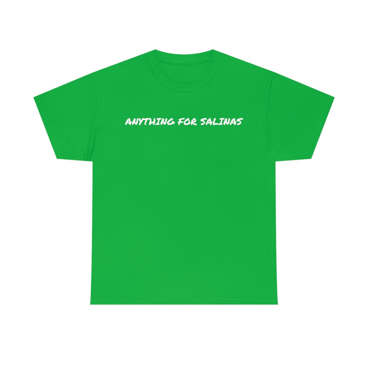 ANYTHING FOR SALINAS ALTERNATE Black One Side Unisex Heavy Cotton Tee