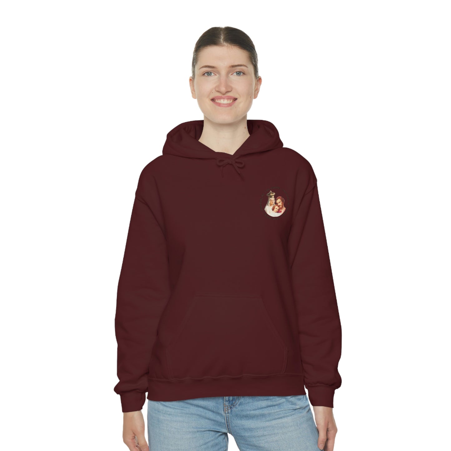 Our Lady of Victory Two Sided English Unisex Heavy Blend™ Hooded Sweatshirt