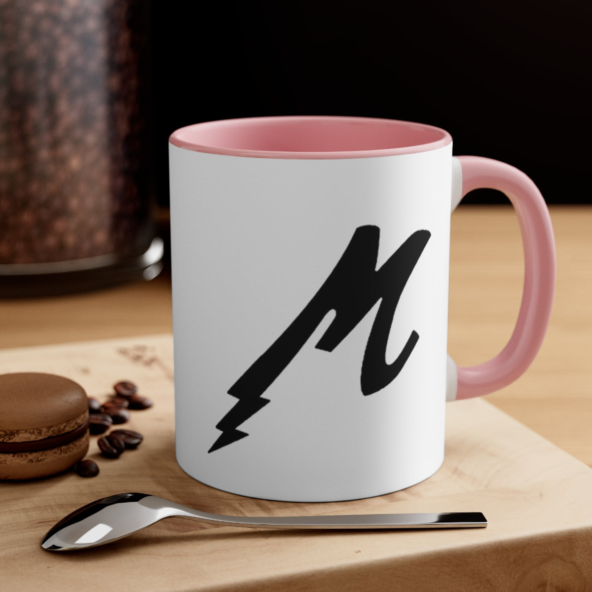 Maza Black Lightning Accent Coffee Mug, 11oz