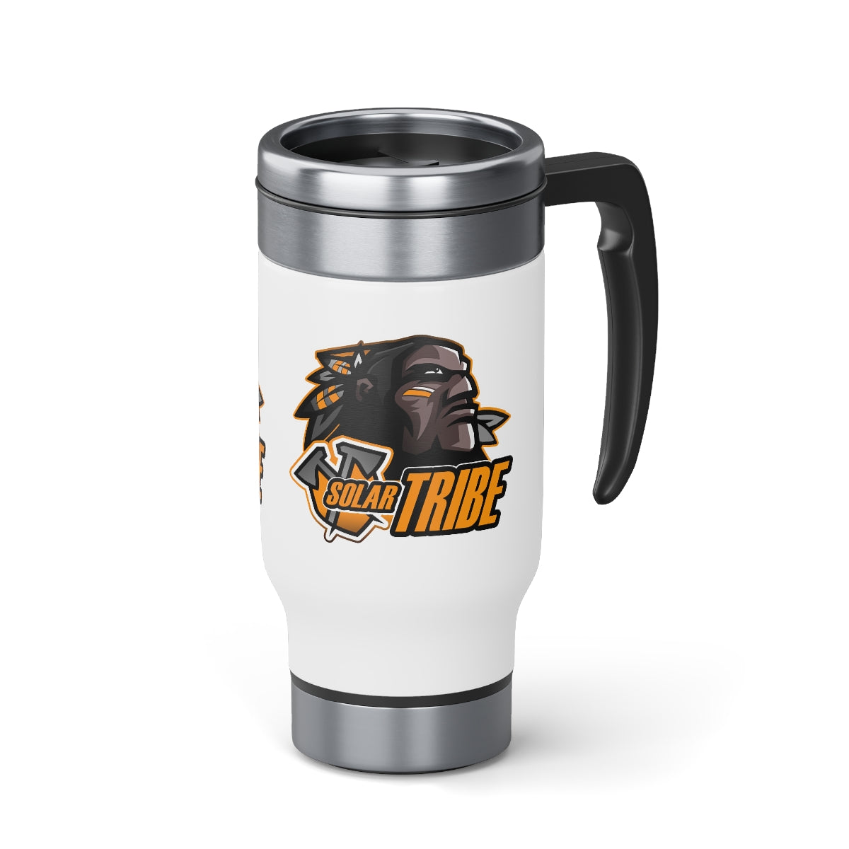 Solar Tribe  Stainless Steel Travel Mug with Handle, 14oz