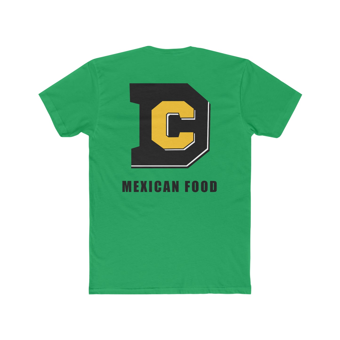 DC Mexican Food Black 2 sided  Cotton Crew Tee Next Level 3600